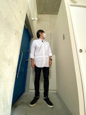 「アイテム（腕時計）」を使った、skbさん（メンズ・175cm・50代）の春コーディネート