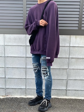 「vetements」｜「アイテム（スウェット）」を使った、lv7svさん（メンズ・181cm）の夏コーディネート