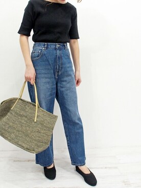 ECスタッフ2さん(レディース・156cm)の春コーディネート