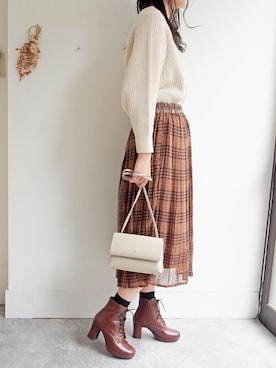 ECスタッフ２さん（レディース・156cm）の夏コーディネート