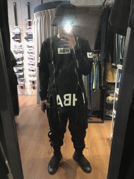 「HBA（フードバイエアー）のアイテム」を使った、yuankai luさん（メンズ・172cm）の秋コーディネート