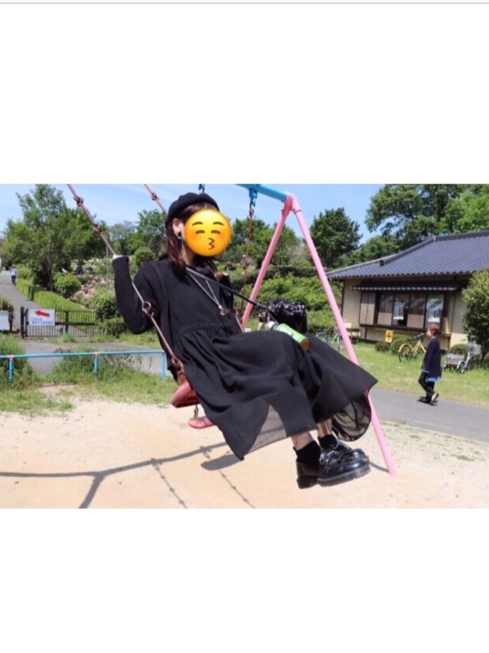 「黒、こどもの日」｜「USEDのアイテム（ワンピース、ブラック系）」を使った、ユキ坊。さん（レディース・156cm）の春コーディネートの1枚目の写真