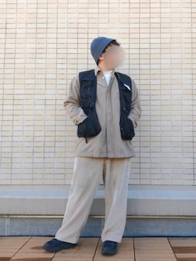 「Steven Alan（スティーブンアラン）のアイテム（帽子）」を使った、you_woodsさん（メンズ・170cm）の冬コーディネート