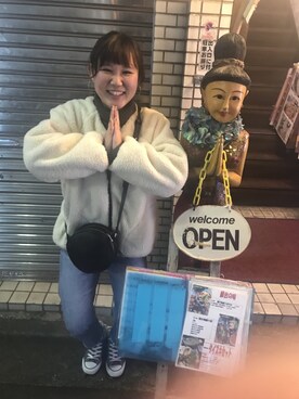 「one way（ワンウェイ）のアイテム（ブルゾン）」を使った、YURI 𓇼さん（レディース・155cm）の冬コーディネート