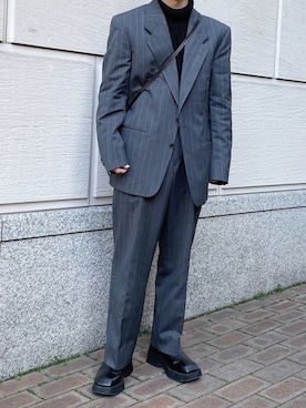「Saint Laurent（サンローラン）のアイテム（ジャケット/アウター）」を使った、kさん（メンズ・170cm）の春コーディネート