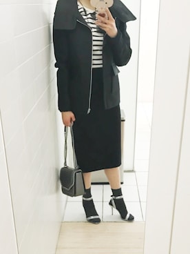 「CELINE（セリーヌ）のアイテム（その他アウター）」を使った、fumikoさん（レディース・160cm）の春コーディネート