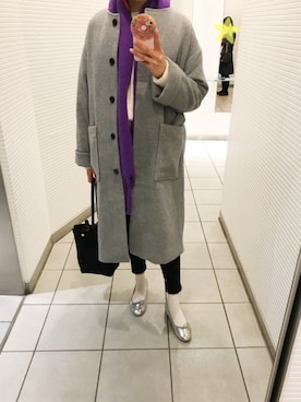「A part by（アパートバイ）のアイテム（その他アウター）」を使った、fumikoさん（レディース・160cm）の冬コーディネート