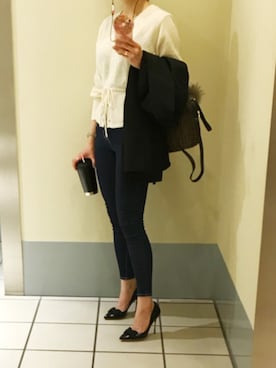 「RUPERT SANDERSON（ルパートサンダーソン）のアイテム」を使った、fumikoさん（レディース・160cm）の春コーディネート