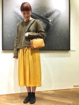 「フレンチカジュアル」｜agnes b. Aoyamaさん（レディース・160cm）の秋コーディネート