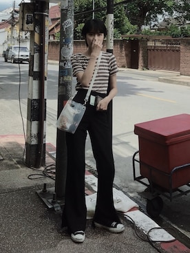 「Cover（-）のアイテム」を使った、マルさん（レディース・161cm）の冬コーディネート