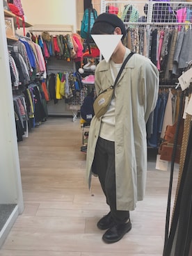「ストリート服が好き」｜「アイテム（ハンチング/ベレー帽）」を使った、meganeさん（メンズ・170cm）の秋コーディネート