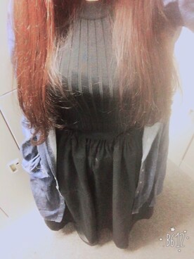 「antiqua」｜「アイテム（シャツワンピース）」を使った、キャベ子さん（レディース・156cm）の夏コーディネート
