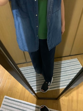「FREAK'S STORE（フリークスストア）の【WEB限定】NIKE/ナイキ PRAKTISK/ウィメンズ プラクティスク（サンダル、ブラック系）」を使った、katsuo.yさん（レディース・145cm）の春コーディネート