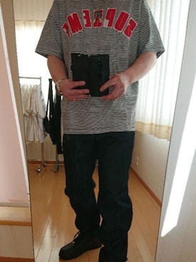 「SAAD（サード）のアイテム（アクセサリー）」を使った、マーサさん（メンズ・168cm）の春コーディネート