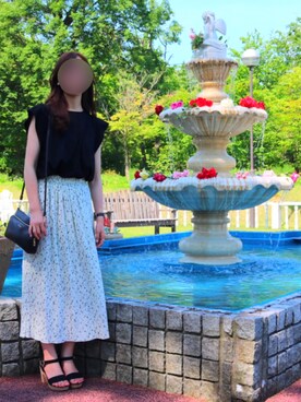 「RANDA」｜「アイテム（アナログ腕時計）」を使った、1458さん（レディース・157cm）の夏コーディネート