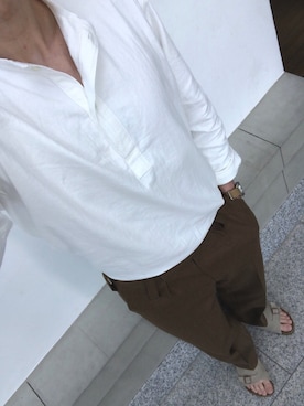 「アイテム（スラックス）」を使った、Keiさん（メンズ・180cm・30代）の春コーディネート