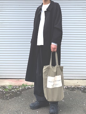 「SPRUCE（スプルース）のアイテム」を使った、taraiwaさん（メンズ・182cm）の春コーディネート