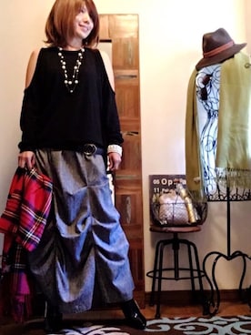 「SEE BY CHLOE（シーバイクロエ）のアイテム（ブーツ）」を使った、𝓮𝓽𝓼𝓾*さん（レディース・156cm）の秋コーディネート