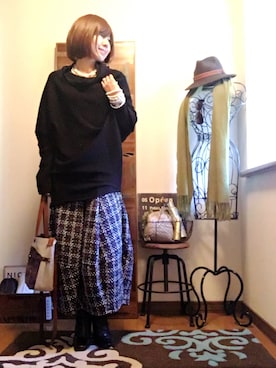 「FondMi（フォンドミィ）のアイテム」を使った、𝓮𝓽𝓼𝓾*さん（レディース・156cm）の冬コーディネート