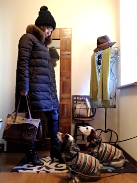 「FondMi（フォンドミィ）のアイテム」を使った、𝓮𝓽𝓼𝓾*さん（レディース・156cm）の冬コーディネート