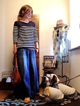 「アイテム（ウィッグ）」を使った、𝓮𝓽𝓼𝓾*さん（レディース・157cm・40代）の春コーディネート