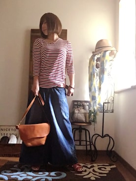 「アイテム（ウィッグ）」を使った、𝓮𝓽𝓼𝓾*さん（レディース・157cm・40代）の夏コーディネート