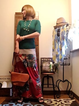 「アイテム（ウィッグ）」を使った、𝓮𝓽𝓼𝓾*さん（レディース・157cm・40代）の夏コーディネート