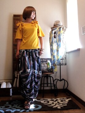 「アイテム（ウィッグ）」を使った、𝓮𝓽𝓼𝓾*さん（レディース・157cm・40代）の夏コーディネート