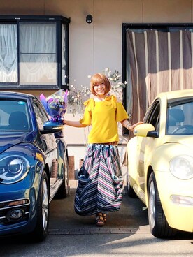 「アイテム（ウィッグ）」を使った、𝓮𝓽𝓼𝓾*さん（レディース・157cm・40代）の夏コーディネート