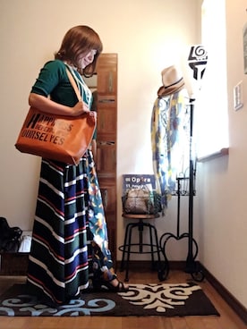 「アイテム（ウィッグ）」を使った、𝓮𝓽𝓼𝓾*さん（レディース・157cm・40代）の秋コーディネート