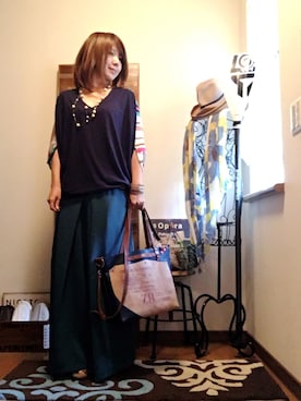「アイテム（ウィッグ）」を使った、𝓮𝓽𝓼𝓾*さん（レディース・157cm・40代）の秋コーディネート