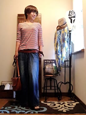 「アイテム（ウィッグ）」を使った、𝓮𝓽𝓼𝓾*さん（レディース・157cm・40代）の秋コーディネート