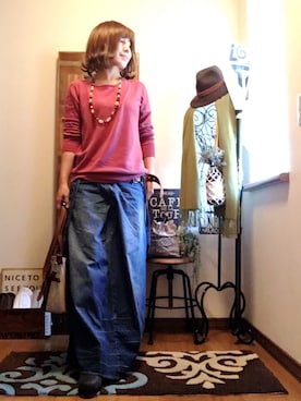 「アイテム（ウィッグ）」を使った、𝓮𝓽𝓼𝓾*さん（レディース・157cm・40代）の秋コーディネート