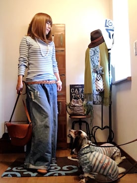 「アイテム（ウィッグ）」を使った、𝓮𝓽𝓼𝓾*さん（レディース・157cm・40代）の秋コーディネート