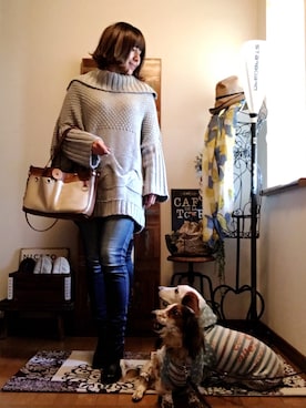 「Sweet Camel（スウィートキャメル）のアイテム」を使った、𝓮𝓽𝓼𝓾*さん（レディース・157cm）の春コーディネート