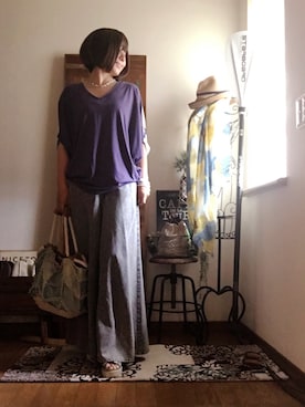 𝓮𝓽𝓼𝓾*さん（レディース・157cm）の夏コーディネート