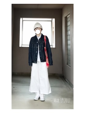 「see design（シーデザイン）のアイテム」を使った、c_o_c_oさん（レディース・158cm）の春コーディネート