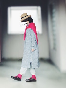 「prit（プリット）のアイテム（ワンピース/ドレス）」を使った、c_o_c_oさん（レディース・158cm）の春コーディネート