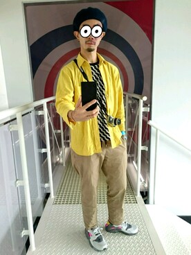 「FREAK'S STORE（フリークスストア）のアイテム（ハンチング/ベレー帽）」を使った、クラックス三世(梅味)さん（メンズ・170cm）の夏コーディネート