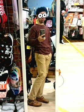 「FREAK'S STORE（フリークスストア）のアイテム（ハンチング/ベレー帽）」を使った、クラックス三世(梅味)さん（メンズ・170cm）の秋コーディネート