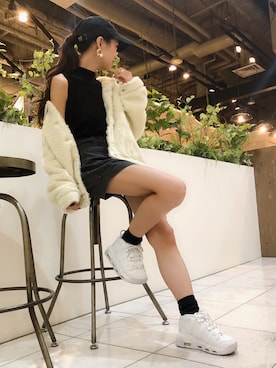「SPIRALGIRL（スパイラルガール）のアイテム（その他アウター）」を使った、NOZOMI TANAKAさん（レディース・158cm）の秋コーディネート