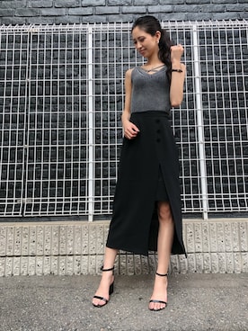 NOZOMI TANAKAさん（レディース・158cm）の夏コーディネート