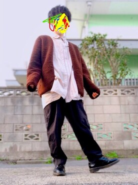 「ロング丈」｜「アイテム（その他アウター）」を使った、bird voiceさん（メンズ・169cm）の春コーディネート