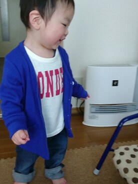 「lemoir（レモール）のアイテム」を使った、ようちゃんさん（キッズ・80cm）の春コーディネート