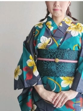 「KIMONO MODERN（キモノモダン）のアイテム」を使った、さないさん（レディース・158cm）の夏コーディネート