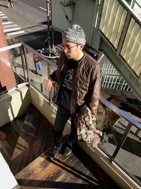 DUKASHUNさん(メンズ・175cm)の冬コーディネート
