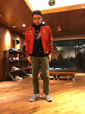 DUKASHUNさん（メンズ・175cm）の冬コーディネート