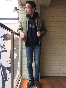 DUKASHUNさん(メンズ・175cm)の冬コーディネート