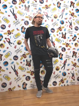 「チェッカー柄」｜「アイテム（ジャケット/アウター）」を使った、DUKASHUNさん（メンズ・175cm）の春コーディネート