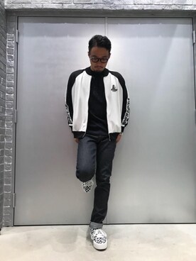 「チェッカー柄」｜「アイテム（ジャケット/アウター）」を使った、DUKASHUNさん（メンズ・175cm）の秋コーディネート